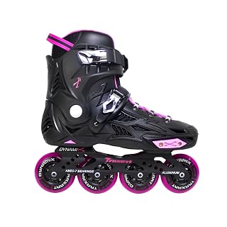 Patins Traxart Freestyle Dynamix Preto - Rodas 80mm ABEC-7