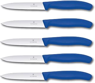Victorinox 5-Piece Vegetable Knife Set Swiss Classic Blue - 10 cm without Serrated…