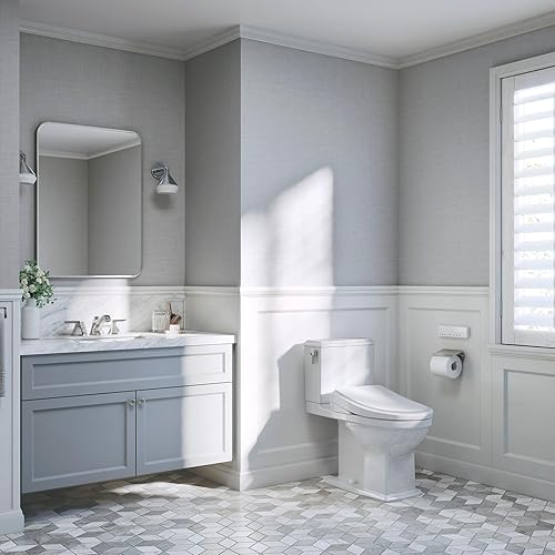 Miniatura 28 de TOTO WASHLET+ S7 - Asiento de inodoro electrónico con bidé EWATER+ con limpieza de tazón y varita y tapa contemporánea, alargado, algodón blanco