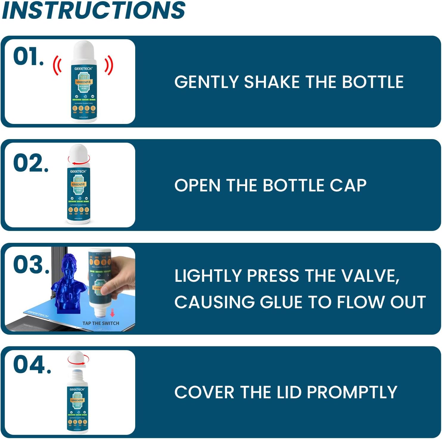 3D Printer Adhesive Glue,150 ml Orignal 3D Printer Glue for Hot Bed,Reduces Warping for ABS, ASA, PLA,TPU, and PETG Filament on Heated Build Plates,Easy to Apply & Remove,5.07 fl.oz