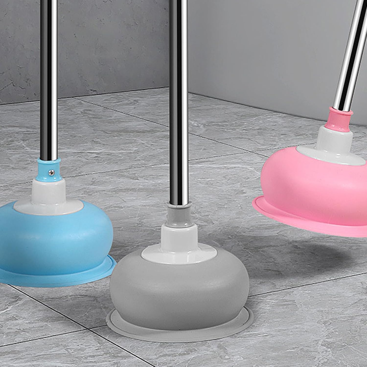 Home Bathroom Care Toilet Plunger Manual Drain Unclogger with Large Suction Cup Long Handle for Daily Readiness Manual Toilet Plunger Drain Unclogger Large Suction Cup Bathroom Maintenance Home Clog
