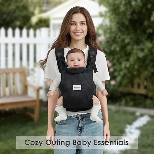 Miniatura 7 de Portabebés para recién nacidos a niños pequeños, fácil ajustable para niños de 7 a 30 libras, portabebés, portabebés, portabebés, tela de malla