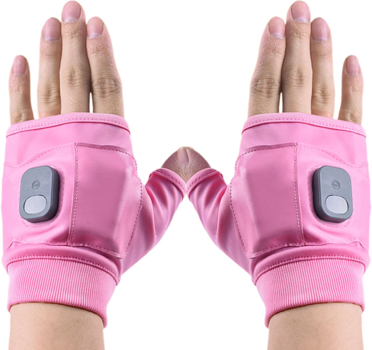 Heated Gloves for Men - Touch Screen 3 Temperature Modes Touch-Activated - USB Heating Fingerless Gloves Hand Warmers,for Men Women Youth Athletes Skiing Hiking Working Snowboarding Sports