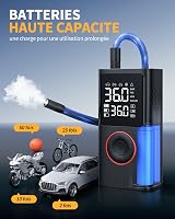 Powools Vezeték Nélküli Autó Gumiabroncs Pumpa 150 PSI LED Világítással 3
