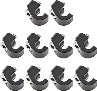 Create idea 10PCS Bicycle Fork Brake Cable Housing Clamps Bike Fork Brake Hose Guides Front Fork Cable C-Shaped Fixed Buckles 5.5mm Inner Diameter for Mountain Bike