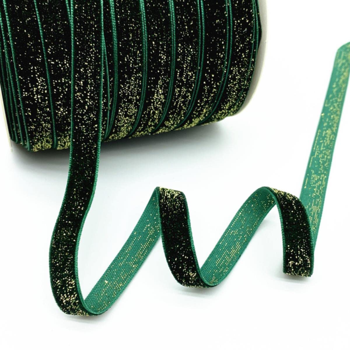 Ruban Velours Vert 10 Mm X 18 M – Pour Emballage Cadeau, Décoration Mariage, Bouquets | Velours Doux Et Luxueux