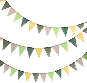 Amazon.com: 60Flags Imitated Linen Bunting Banner, Waterproof ...