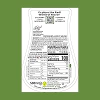 Vista 2 de Crisp Apple Reàl - Jarabe con infusión de puré de manzana, botella exprimible de 16.9 onzas líquidas (paquete de 3)