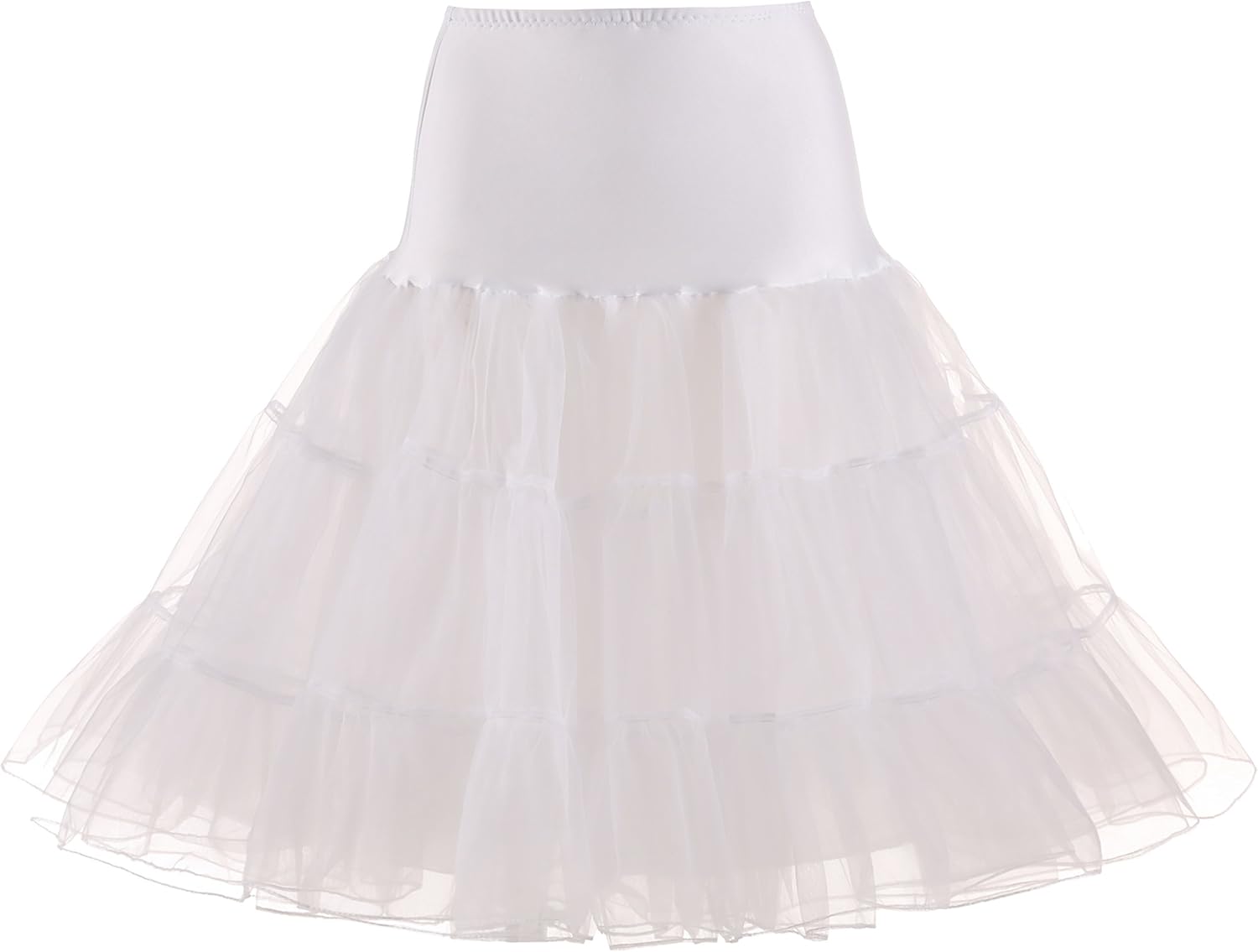 Women's Vintage 50s Rockabilly Petticoat 25" Length Tutu Underskirt