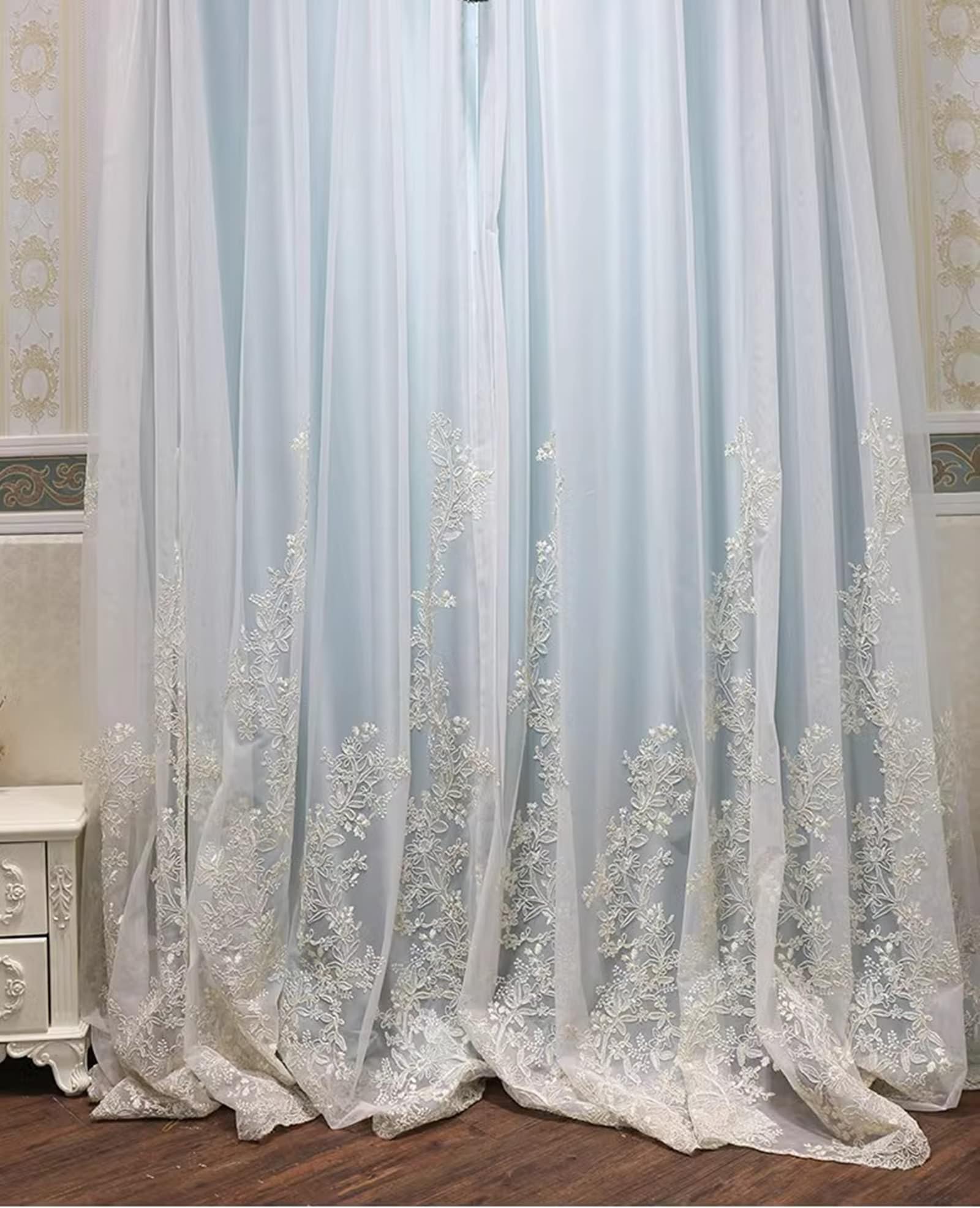 Rideaux occultants pour chambre lot de 2 rideaux polyester bleu uni à oeillets 107x214cm Beydodo