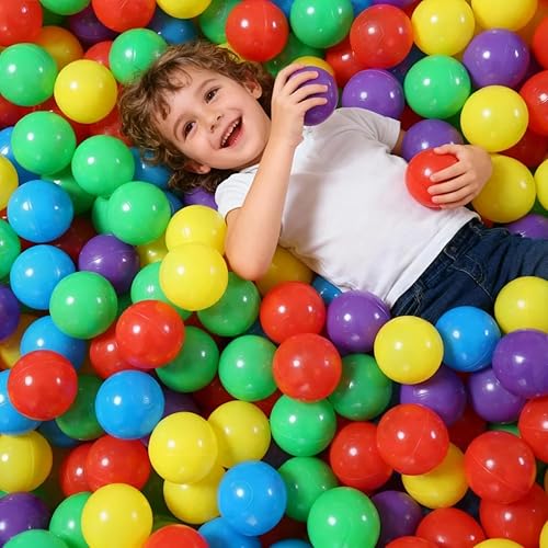 Miniatura 4 de GOGOSO Pelotas de Piscina de Pelotas para Niños Pequeños, Pelotas de Juego de Plástico para Bebés, Pelotas Suaves de Colores Pastel para Niños No