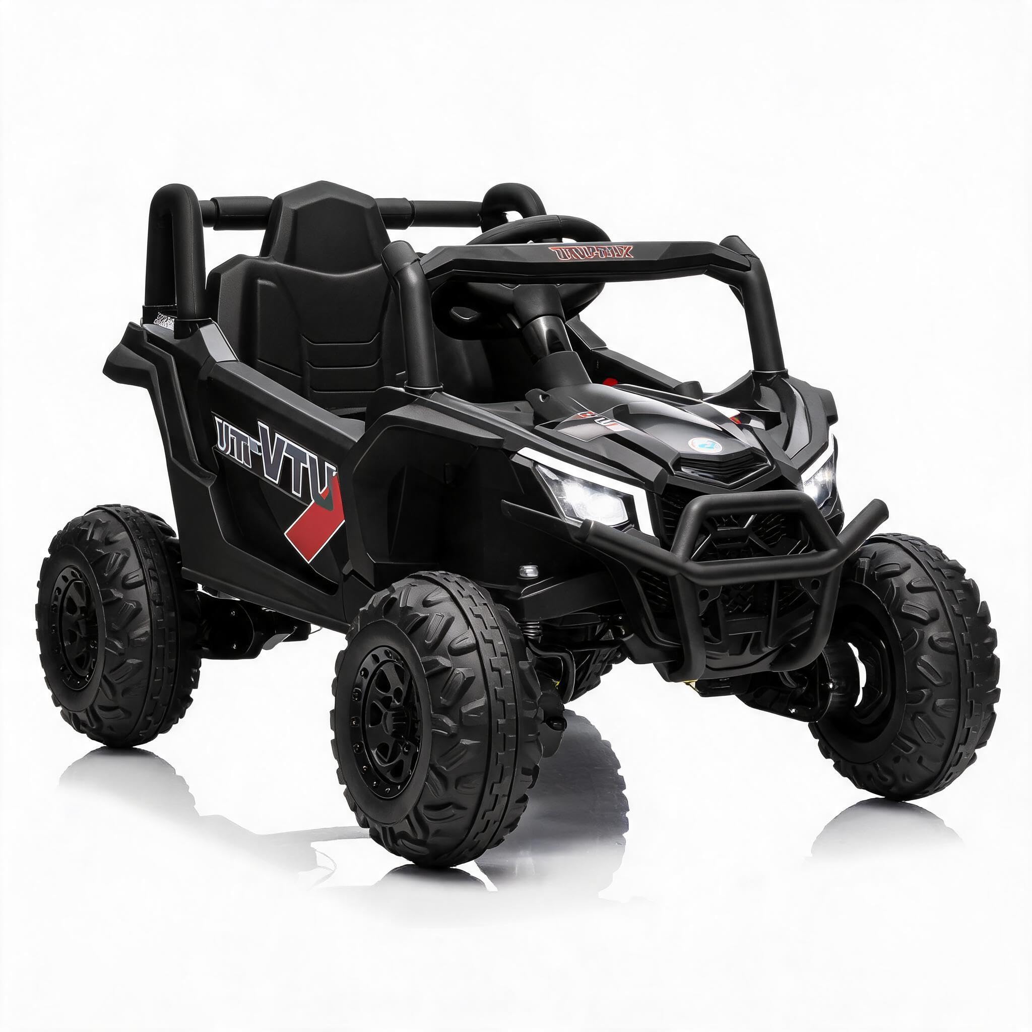 Quad 4x4 Électrique Enfants 12V, Télécommandée, Noir