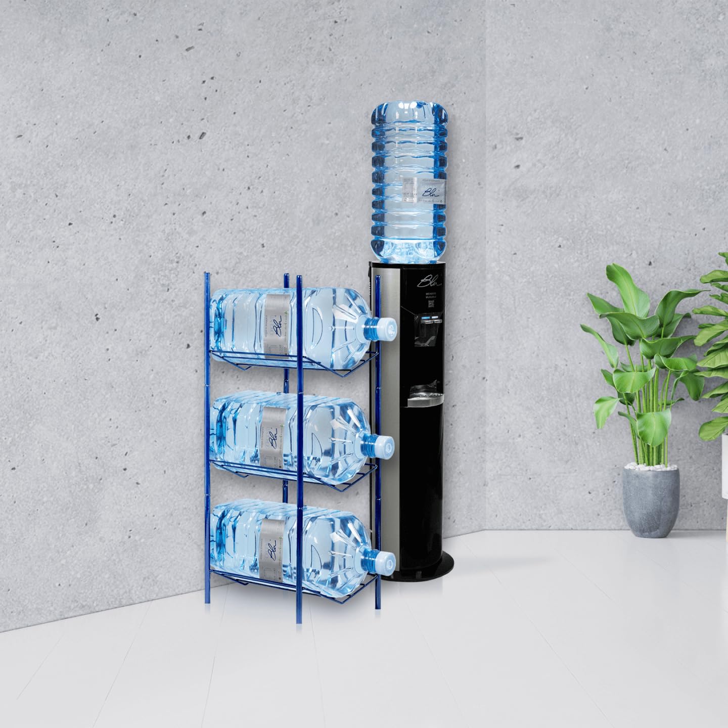 Blu Boccione d'Acqua Naturale, in Pet con Attaco Standard per Dispenser Capacità 18 Litri