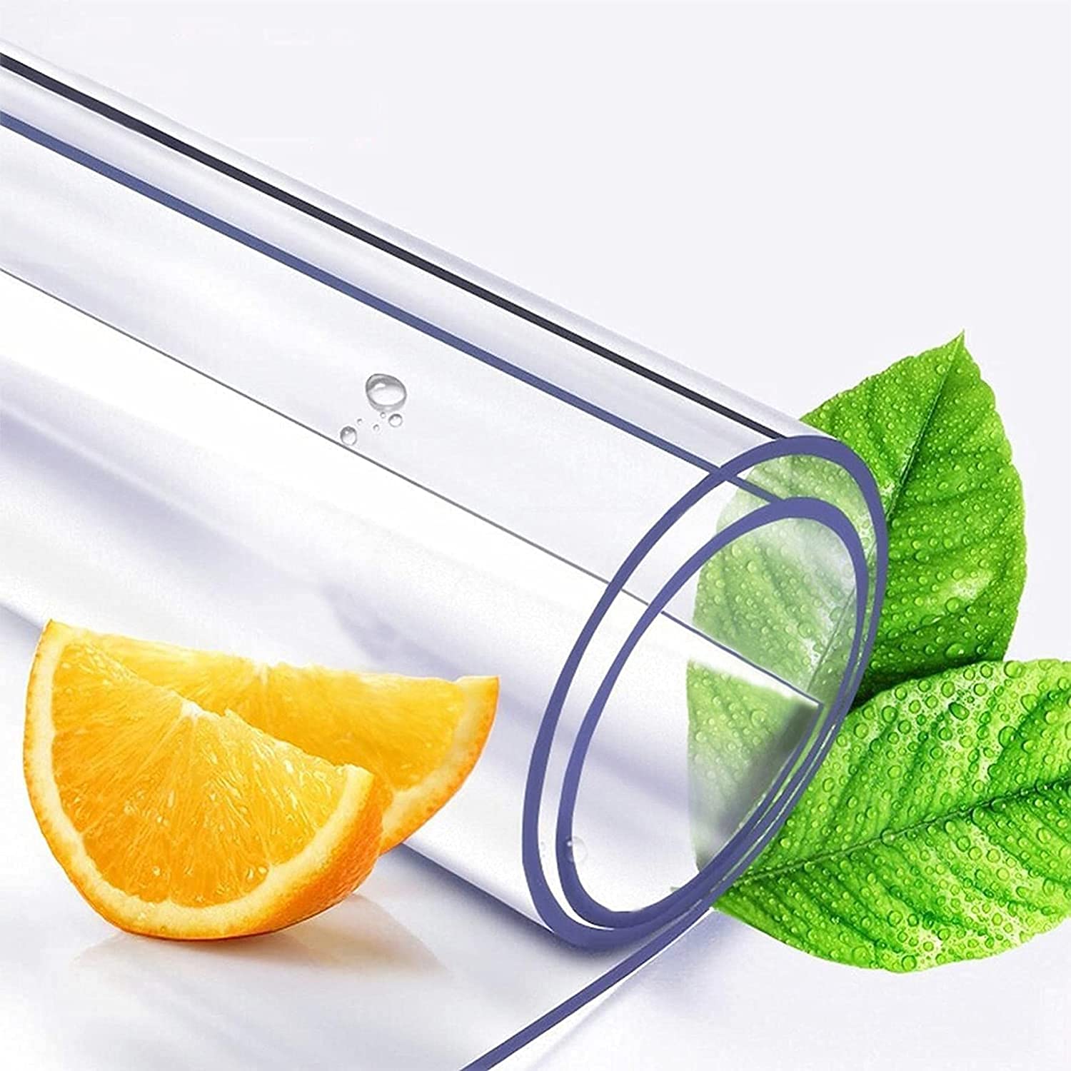 QBYRSSS Transparent Table Cover Protector 3mm Clear Plastic Table Protector Strong PVC Table Cover for Desks Kitchens Dining Rooms Wipeable and Waterproof Transparent Table Cloth