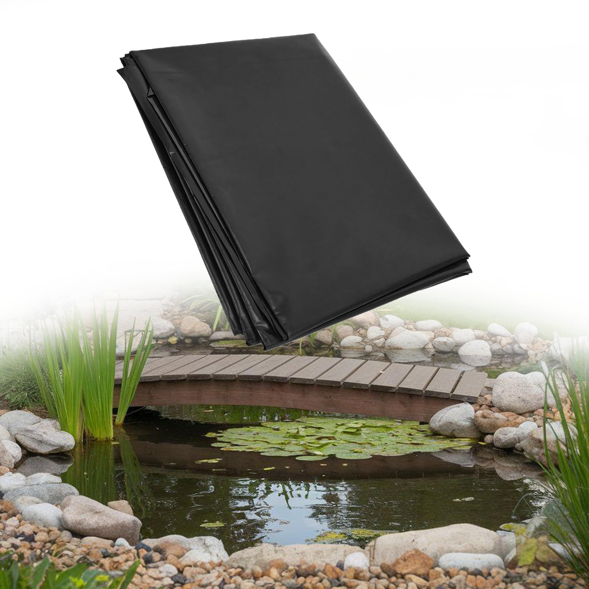 Bache bassin extérieur 700x1500 cm, liner imperméable premium pour étangs