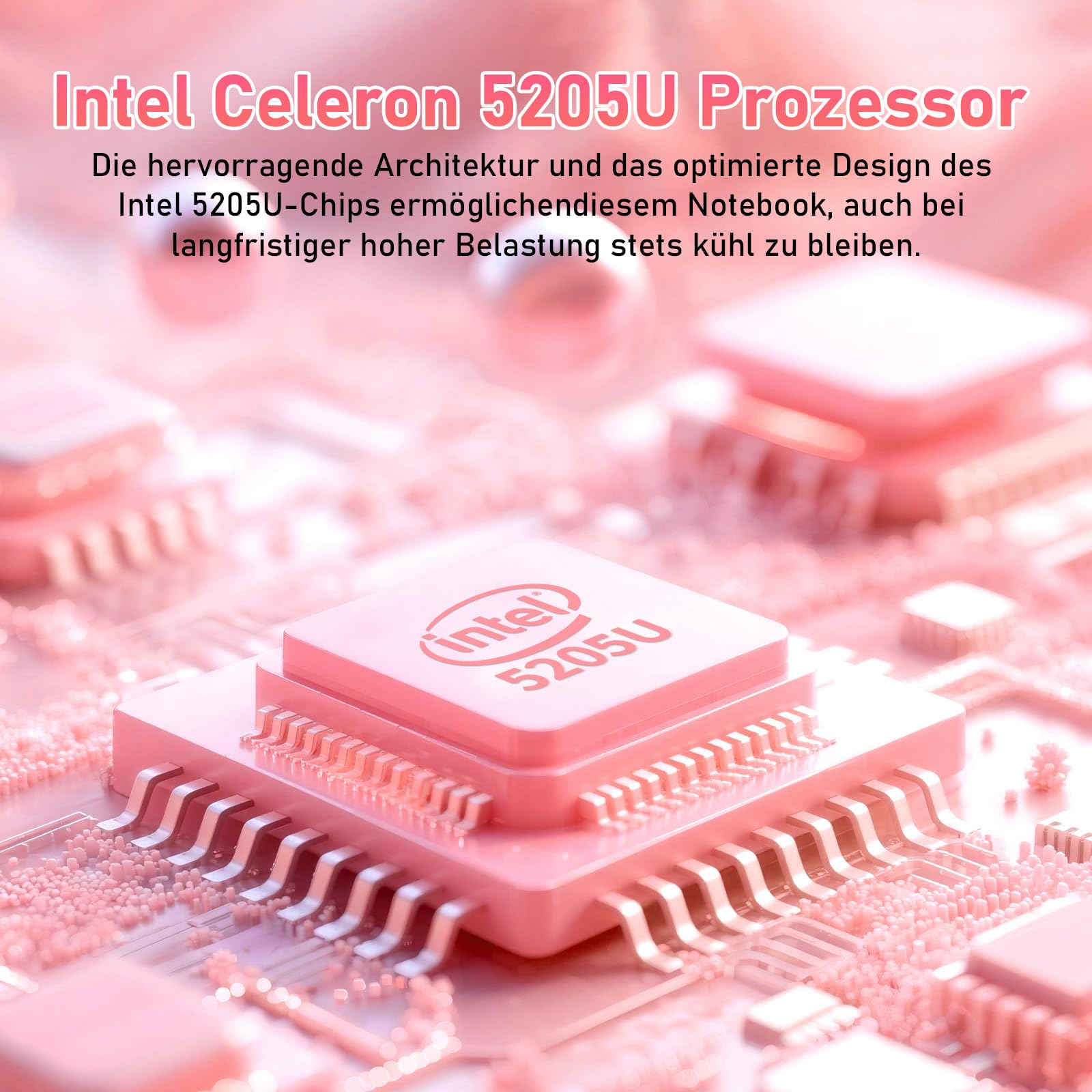 Notebook 15,6 Zoll FHD IPS in Roségold, schlankes Laptop für Office & Studium mit Fingerabdruck, beleuchteter Tastatur, 8GB DDR4 RAM, 256GB PCIe SSD, 5G WLAN, Bluetooth 4.2