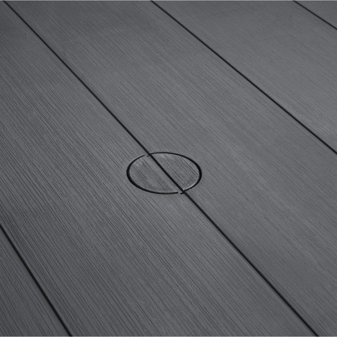 Keter Julie Table Double Composition Table d'extérieur Graphite