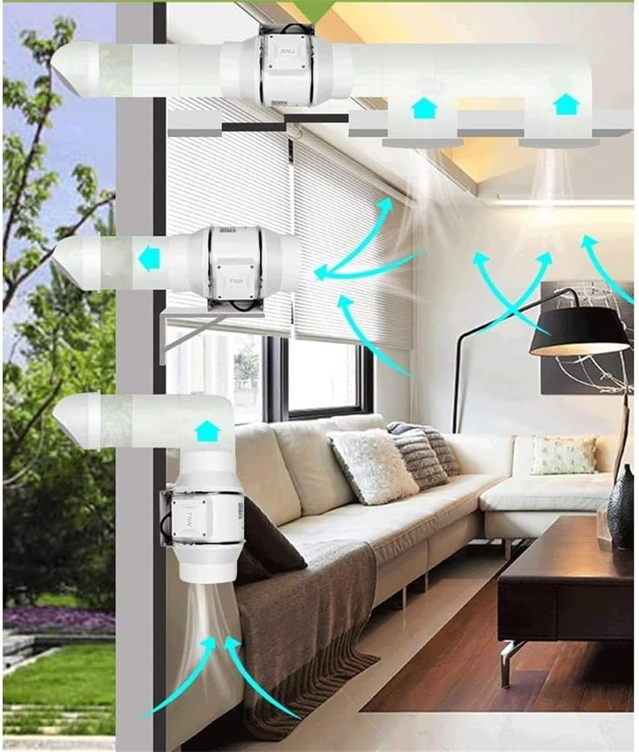 おまとめのお部屋 台所 トイレ 排気ファン ルーバー パイプ 換気 天井 ブースター
