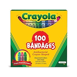 Crayola Shaped Kids Bandages, 100 CT | Great for B..