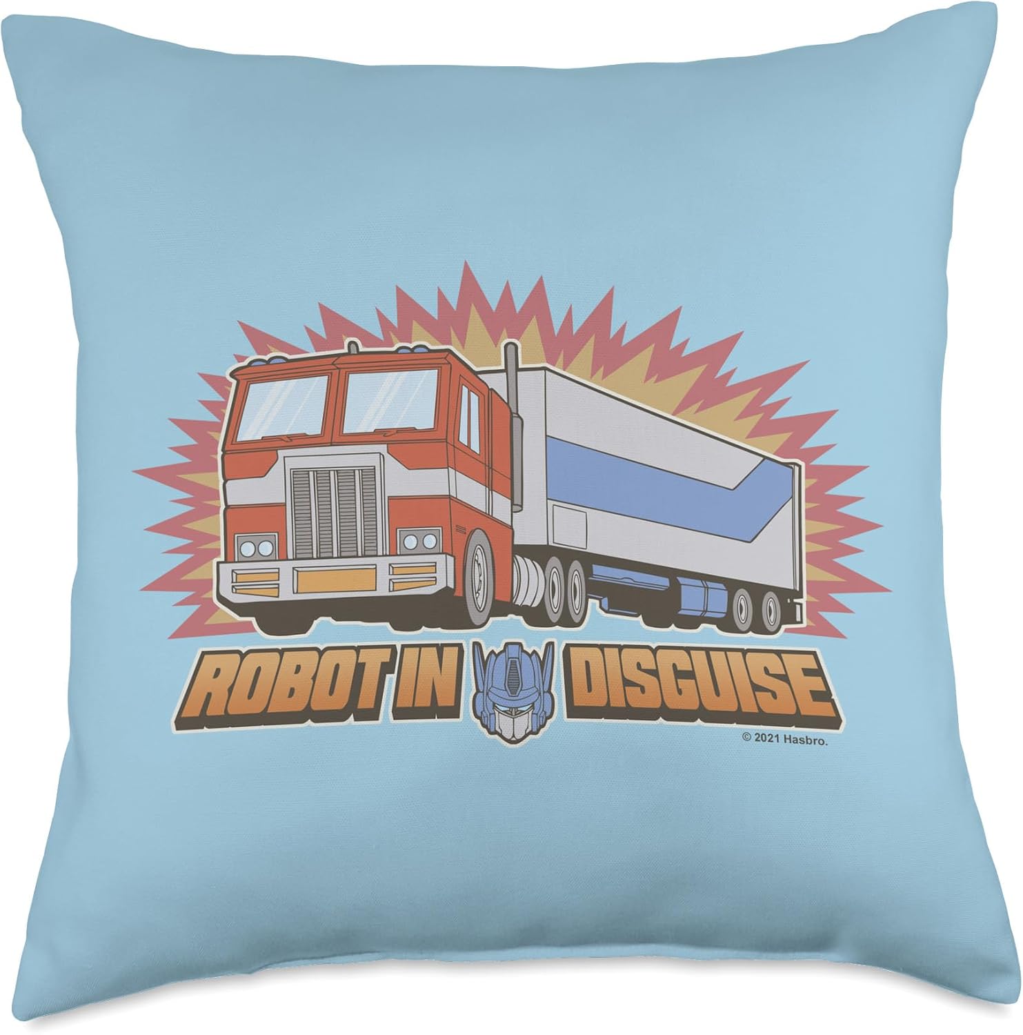Transformers Optimus Prime Robot In Disguise Throw Pillow