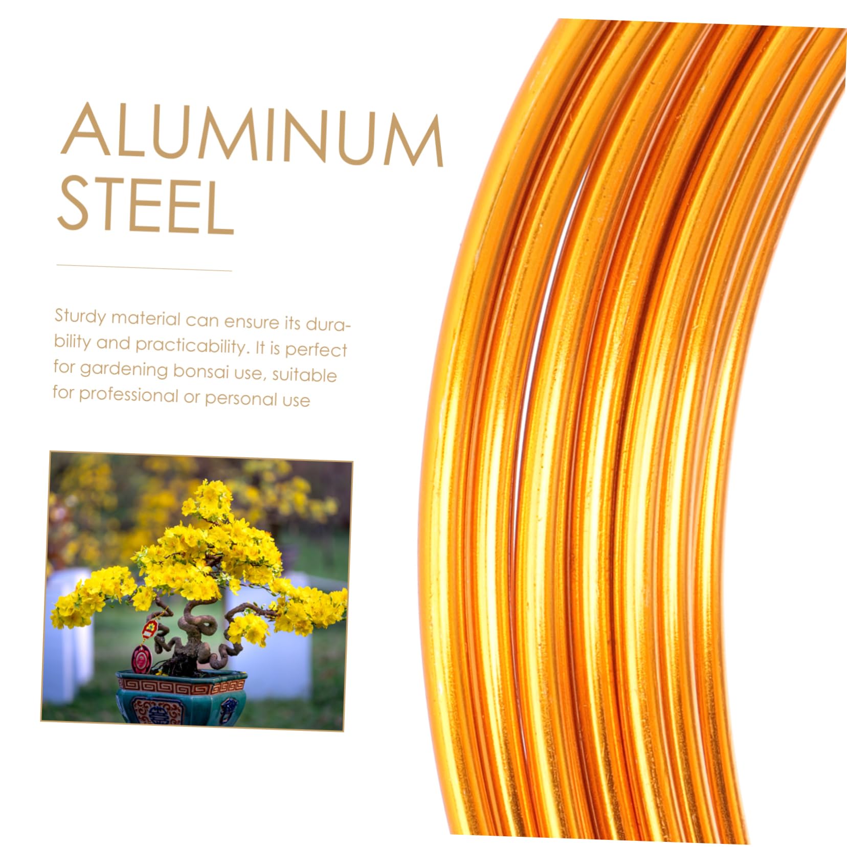 VANZACK Beginner-Friendly Bonsai Training Wire 4pcs 2.5mm Soft Aluminum Wires for Plant Climbing Support