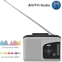 Vista 4 de Convertidor de reproductor de casete de radio AMFM, grabadora de voz, reproductor de casete Walkman portátil MYPIN - Cinta de casete de audio a MP3