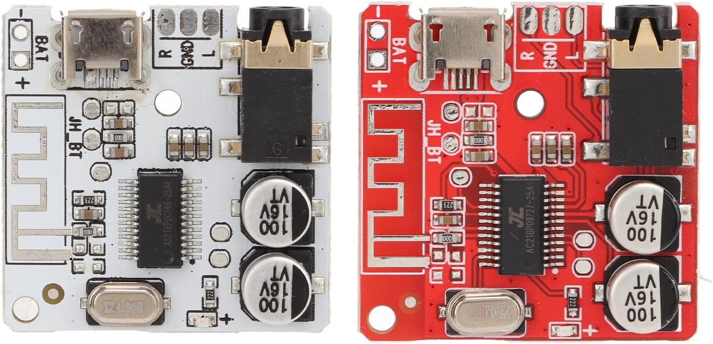 2 Pieces Audio Receiver Module Bt5.0 Stereo Amplifier Board