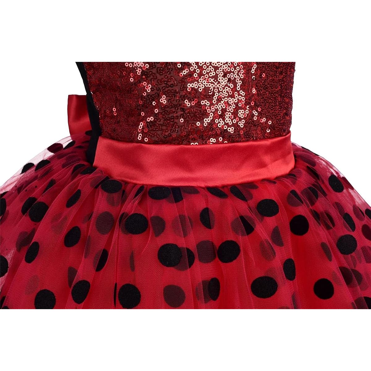 Dressy Daisy Toddler Girl Ladybug Costume – Fancy Dress Halloween & Birthday Party Outfit