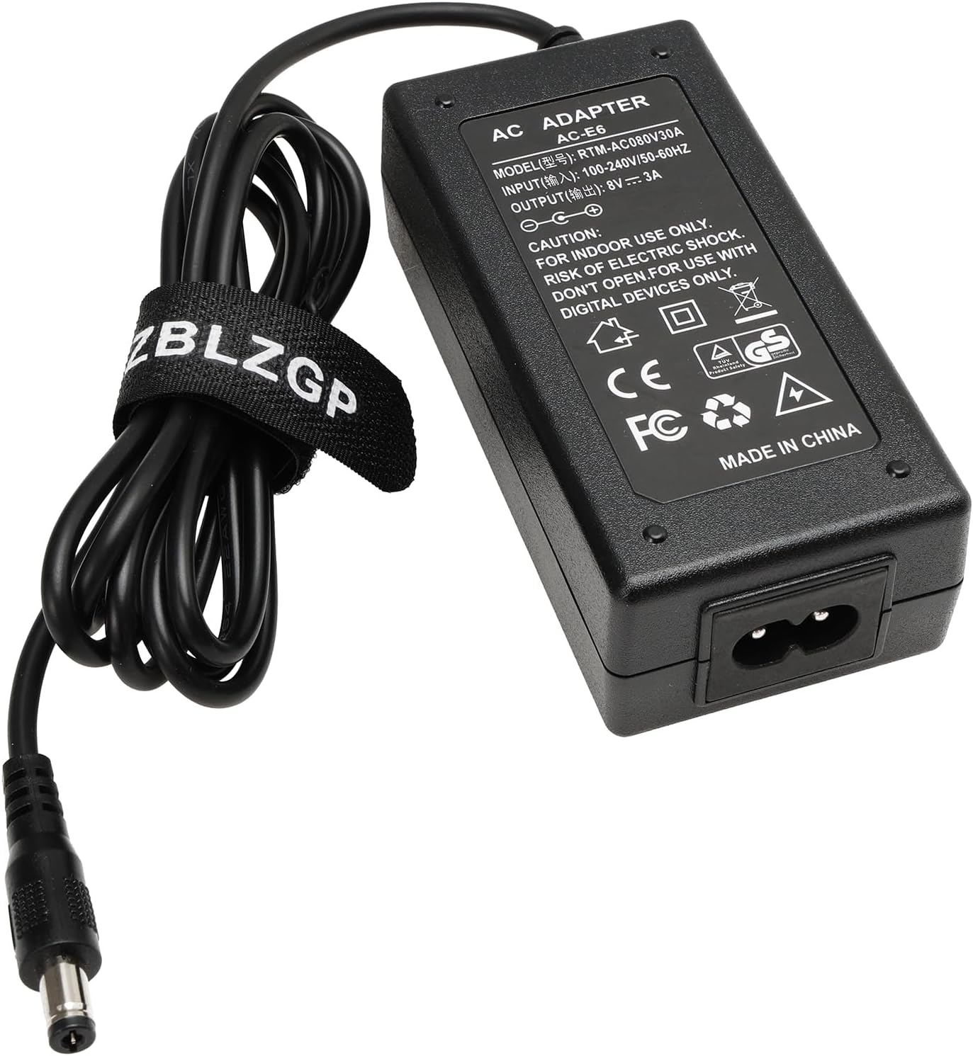 NP-FZ100 Dummy Battery AC Power Supply Adapter Kit Full Decoding 8V/3A, Replaces BC-QZ1 Battery for Sony Alpha A6600 A7IV A7SIII A1 A7R3 A9 A9R A7III A7C FX3 Cameras