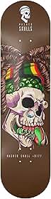 Shape de Skate Profissional 8.37 Hashed Skull #0177 Deck Maple Canadense 7 Lâminas Alta Resistência