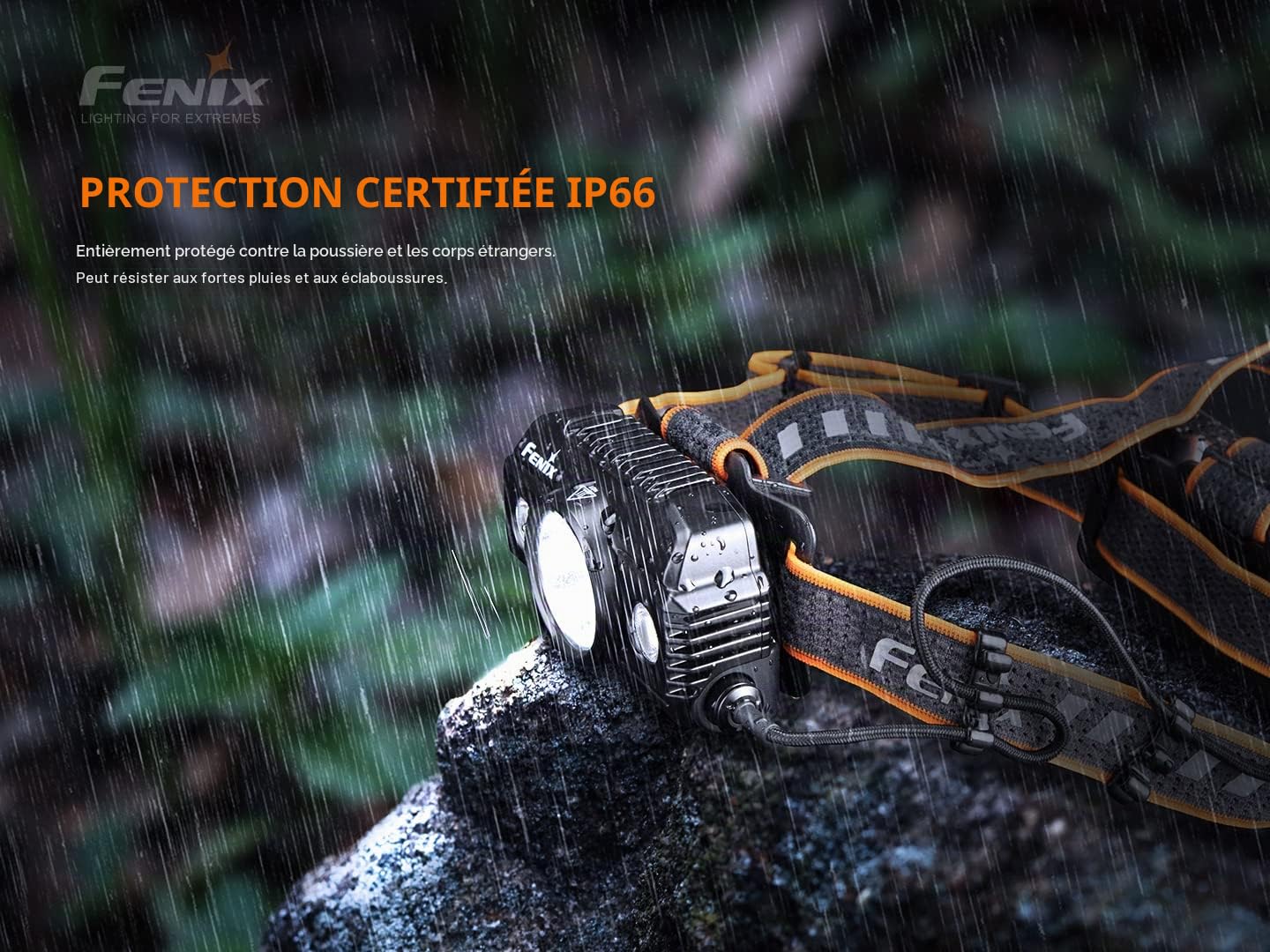 FENIX HP30R v2.0 21700 Lampe frontale rechargeable pour recherche et sauvetage, travail, professionnel et extérieur, noir