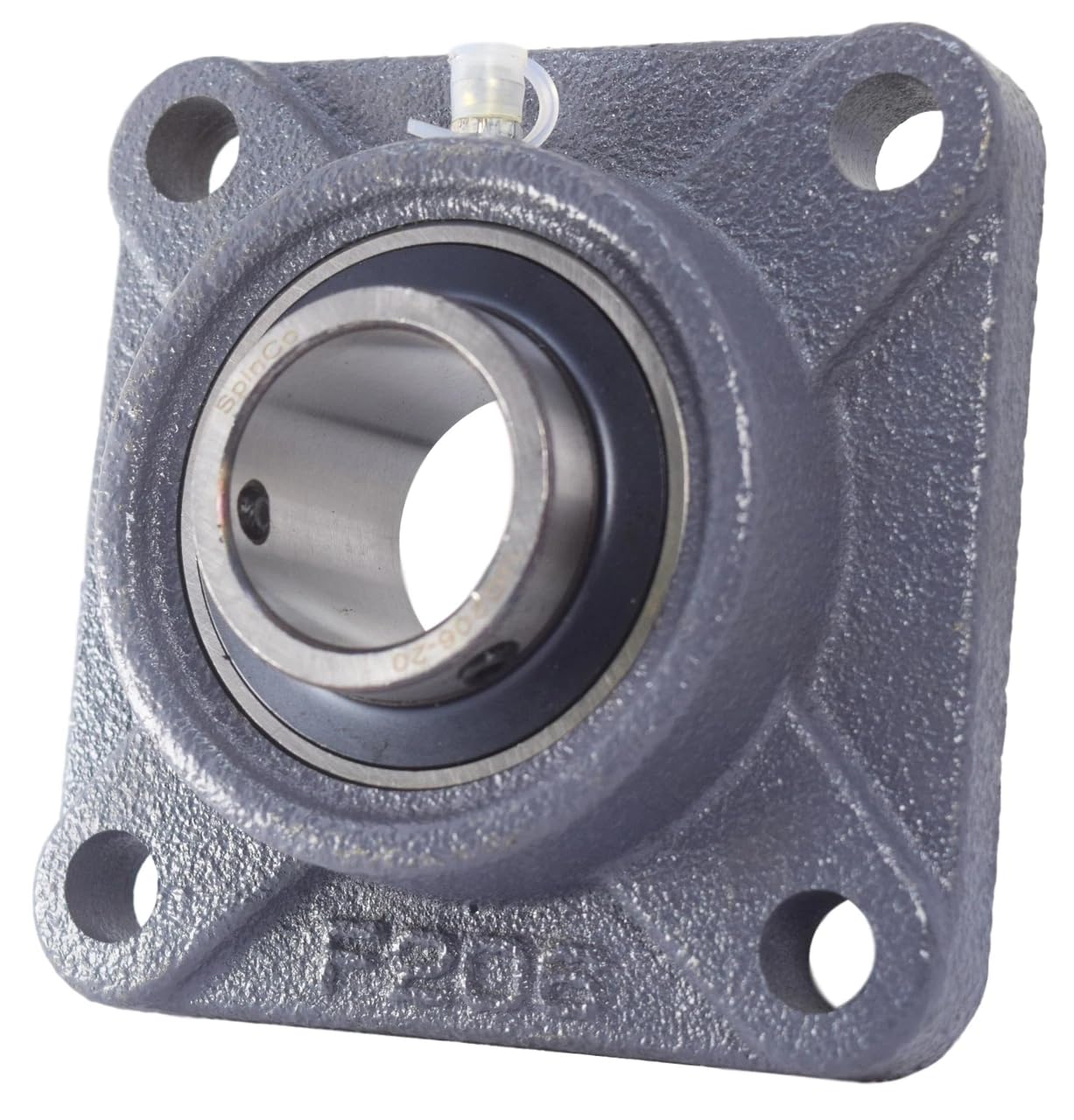 ​​Damyprd UCF206-20 Flange Bearing 1-1/4 Inch Set Screw Mount, Four Bolt Holes, Industrial & Agricultural Machinery Replacement​​