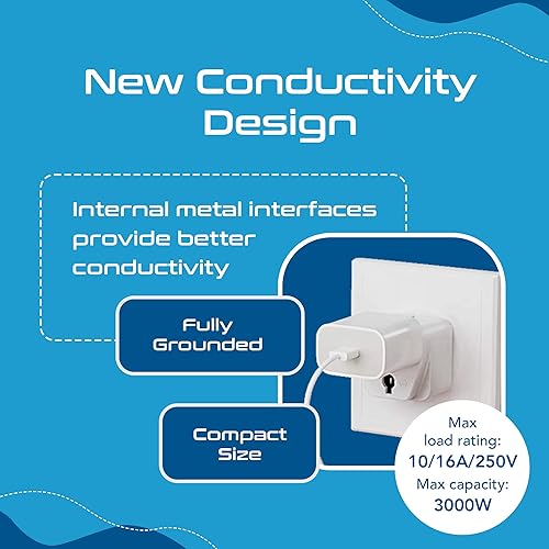 Vista 165 de Adaptador de conexión universal a tierra Ceptics EE. UU./Japón - tipo B