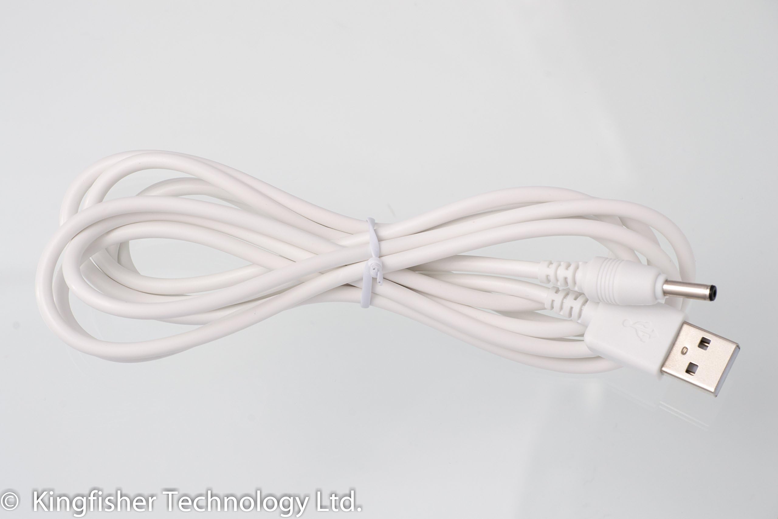 Kingfisher Technology - 2m White USB Charger Charging Power Cable Lead Adaptor (22AWG) Compatible with Svakom Lester Massager