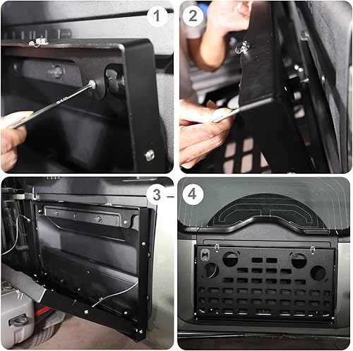 Miniatura 3 de Estante de almacenamiento de metal plegable de metal para puerta trasera de coche para Land Rover Defender 2020-2021 piezas de automóviles