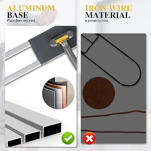 Miniatura 5 de Masthome Trapeador comercial de 36 pulgadas, trapeador industrial resistente con 3 almohadillas de microfibra, trapeador grande ajustable de 60