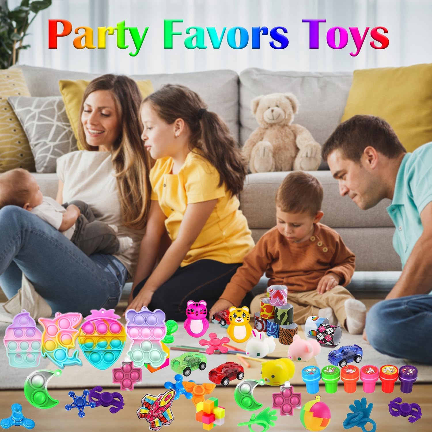 120 Pcs Party Favors Toy for Kids, Treasure Box Carnival Prizes for Classroom School Rewards, Christmas Stocking Stuffers, Goodie Bag Pinata Fillers Bulk Toys for Boys Girls image 6 of 7 B0B9WLQ7TV