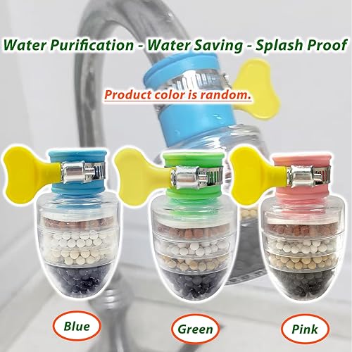 Miniatura 4 de 6 filtros de agua para grifo, cartucho de 6 capas, filtros de carbón activado, grifo de filtro de agua, reemplazo de purificador de agua para