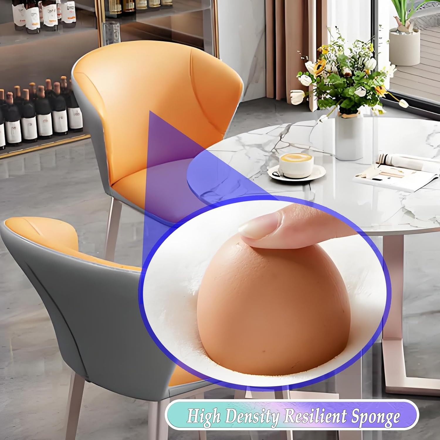 Office Reception Room Club Table and Chair Set Combination, Business Lounge Negotiation Table and Chair, Round Conference Table with 4 Chairs Set,White-31.4In/80Cm