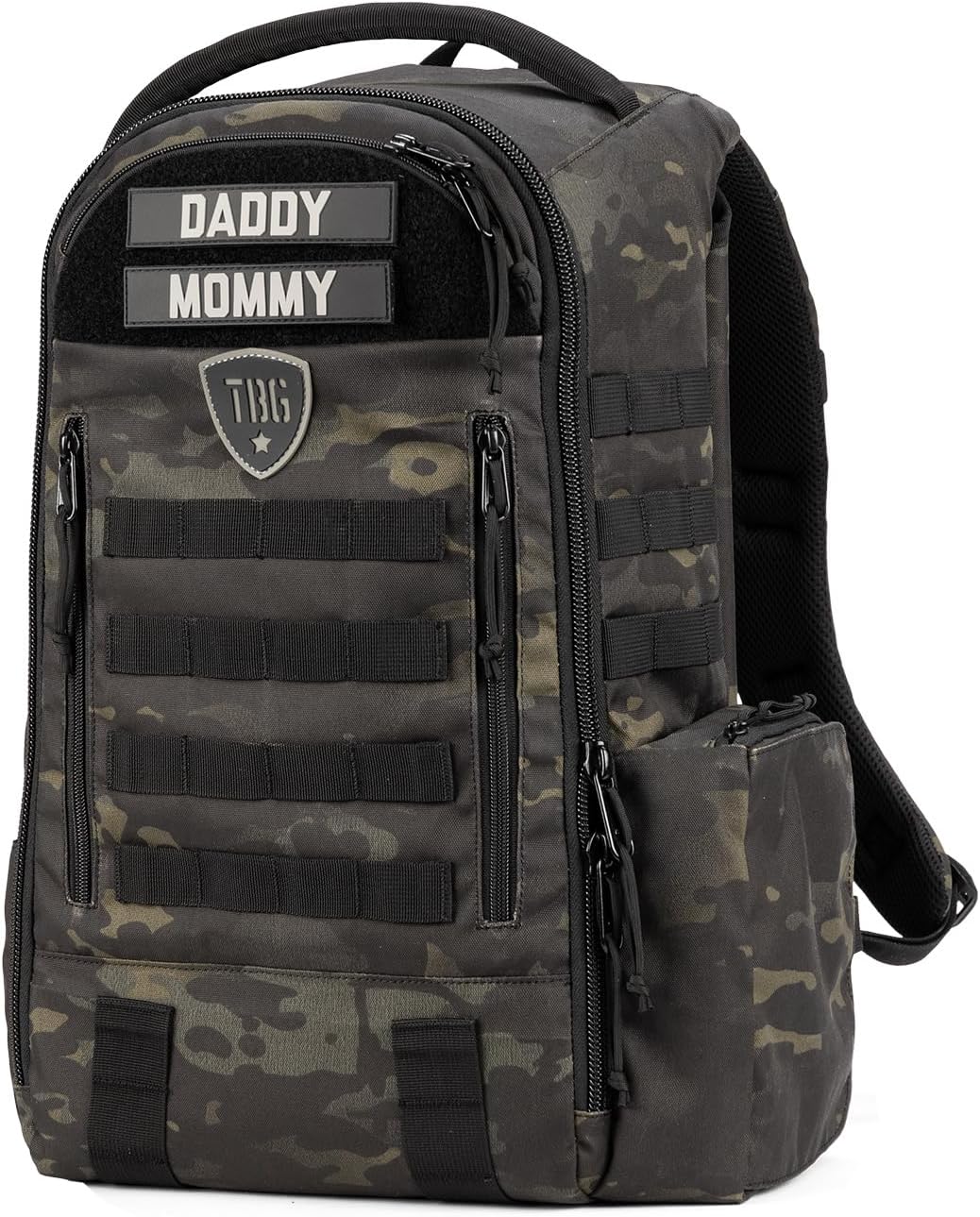 TBG Mens Tactical Diaper Bag Backpack w/Builtin Changing