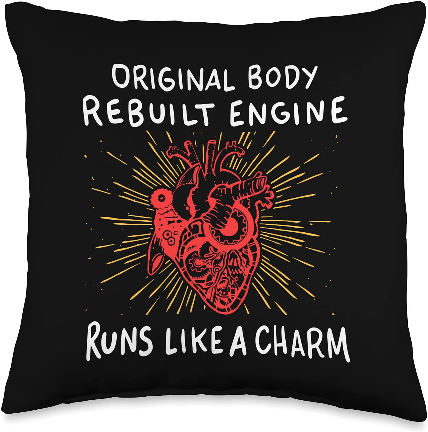 Original Body Rebuilt Engine Open Heart Surgery Throw