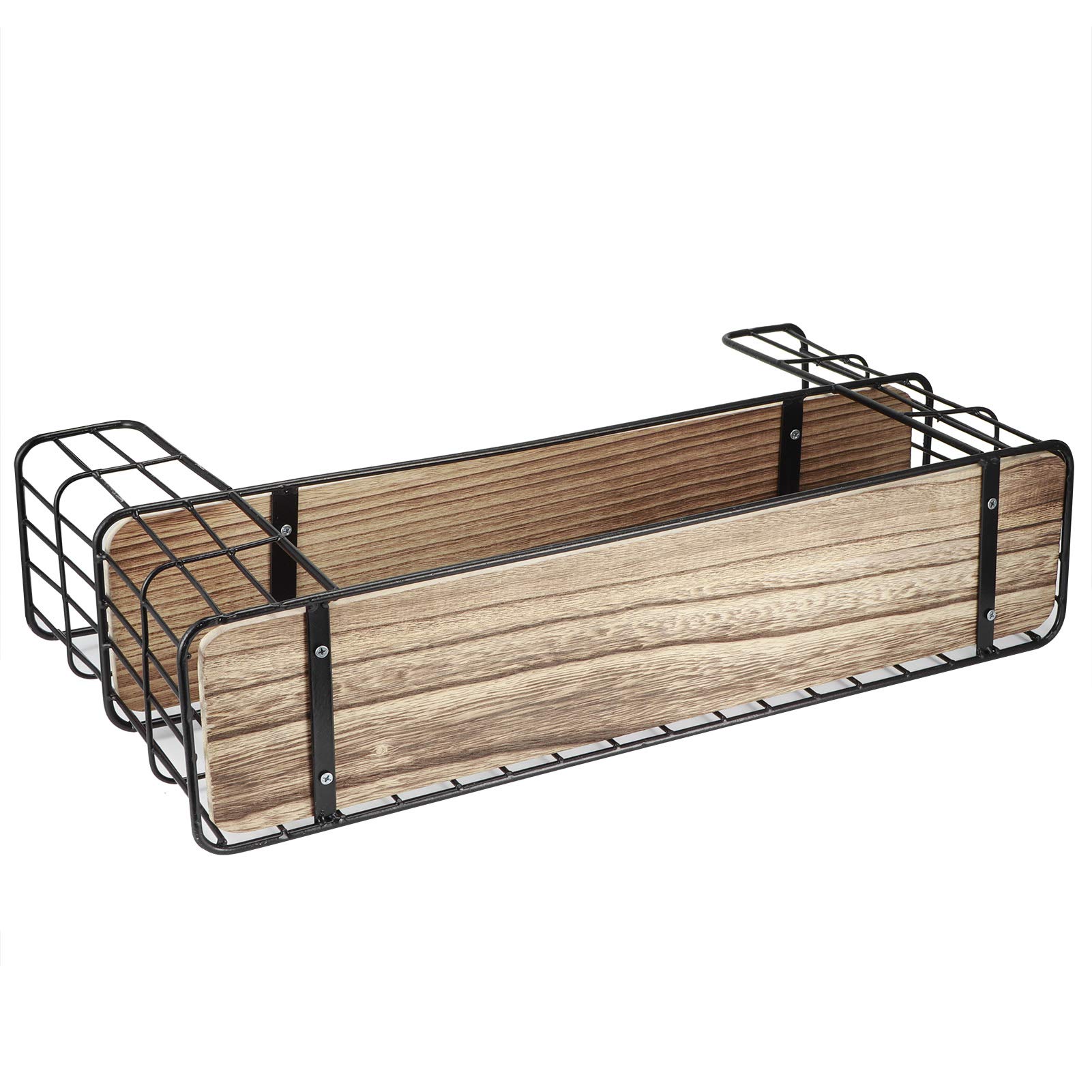 Étagère murale flottante en fer et MDF à 2 niveaux Wakects pour optimiser votre rangement