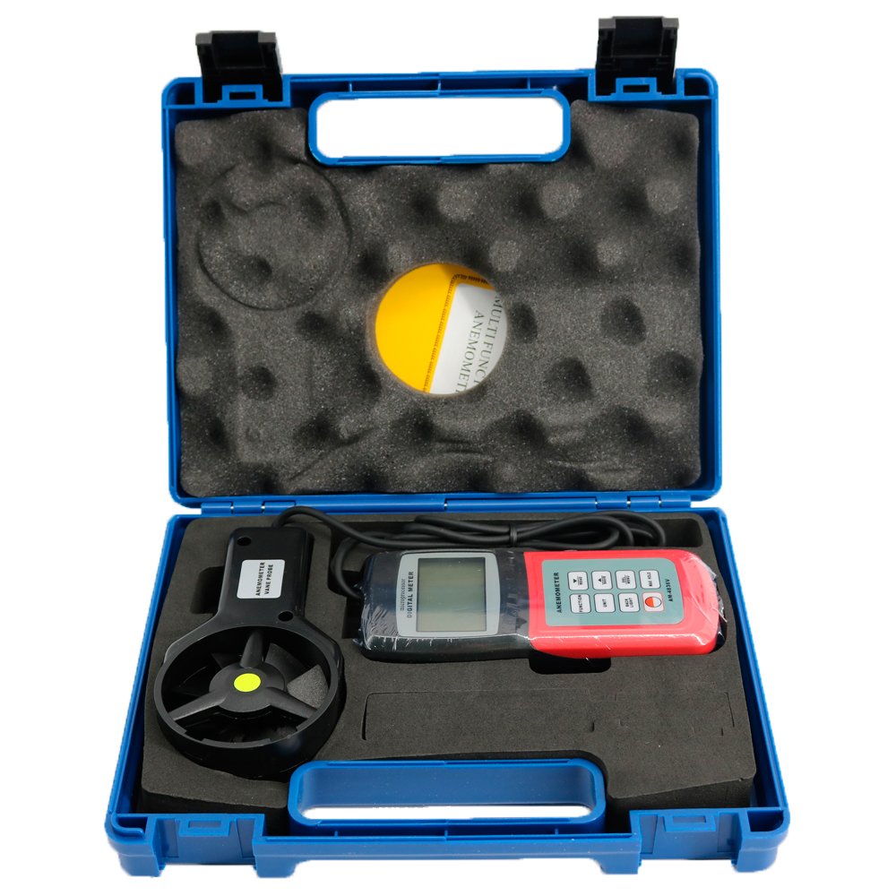 AM-4836V Digital Anemometer Air Flow Wind Speed Wave Height Meter Tester AM4836V