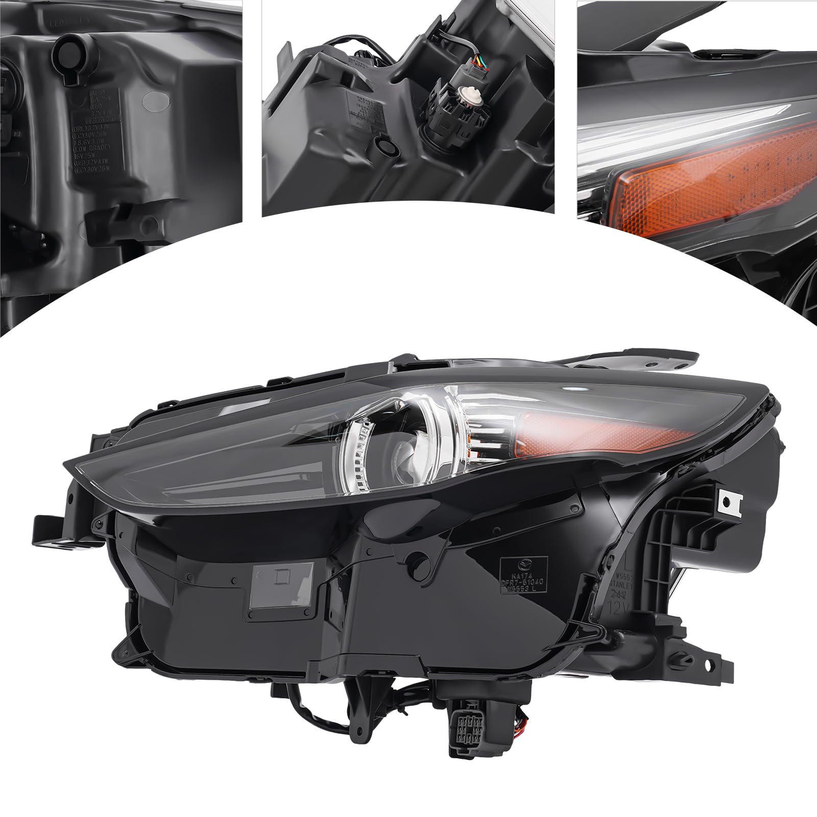 Amazon.com: WsrrLun LED Headlight Assembly for Mazda CX-30 2.5S