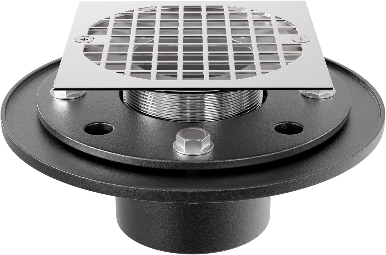 PROFLO PF42947SQ PROFLO PF42947SQ Cast Iron Square Shower Drain (2 IPS Connection)