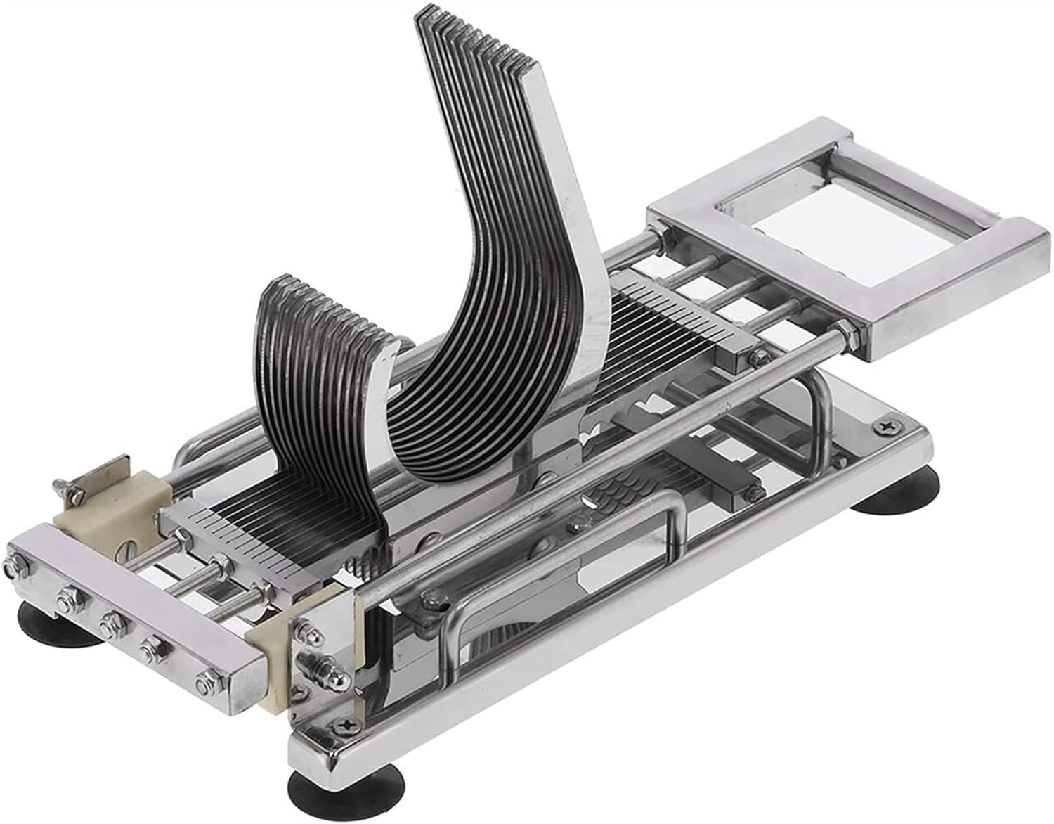 Food Cutter- Household Manual Food Cutter 201 Stainless Steel Blade Vegetable Slicing Machine for Home