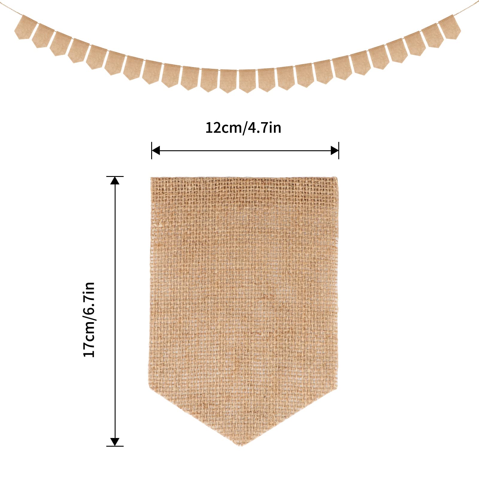 Bandierine Multicolori G2PLUS 3.3M | Festone Decorativo Per Feste | Compleanni, Matrimoni | Doppia Faccia - Foto 3