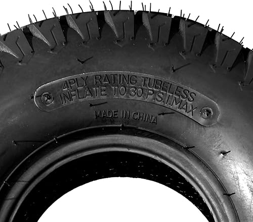 Miniatura 9 de MOTORHOT 2 neumáticos de césped de 15 x 6.00-6 de 4 capas, 15 x 6 x 6, tractor, jardín, carrito de golf, sin cámara