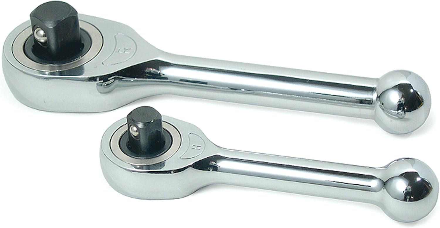 Titan 18202 2-Piece 1/4-Inch and 3/8-Inch Drive Gearless Micro Ratchet Set