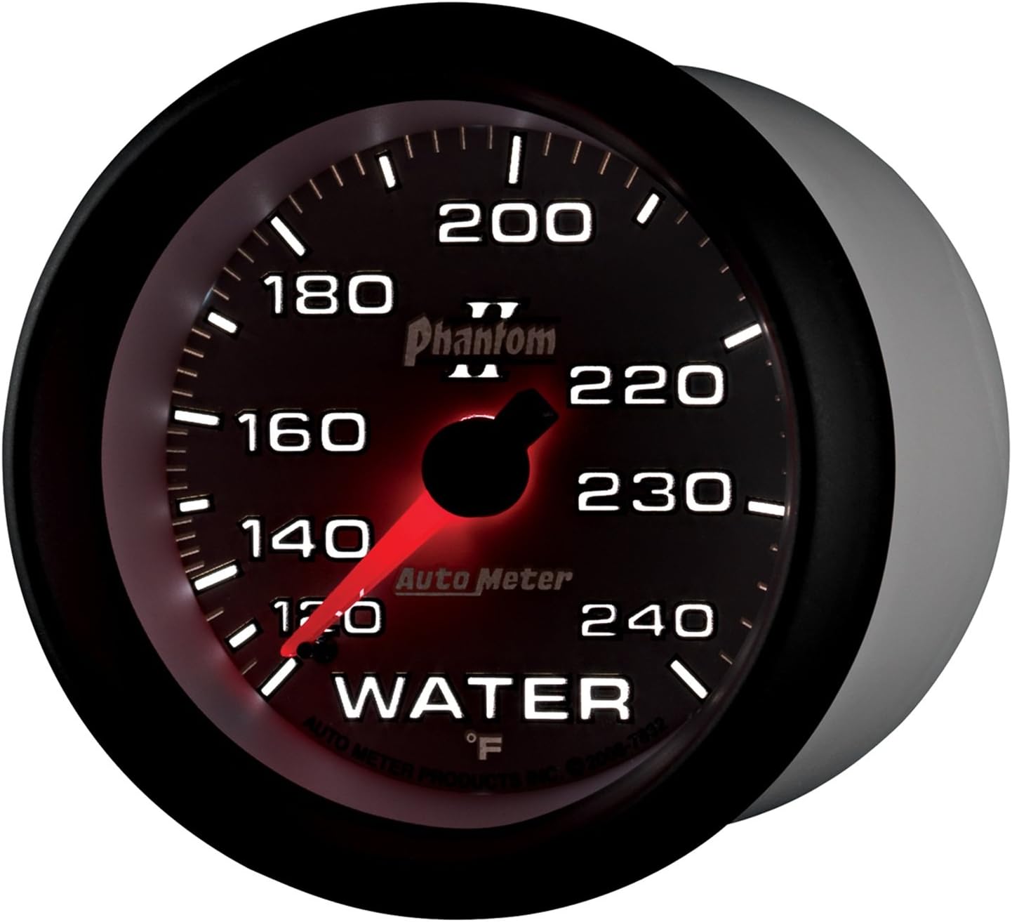 Auto Meter 7832 Phantom II 2-5/8" 120-240 F Mechanical Water Temperature Gauge